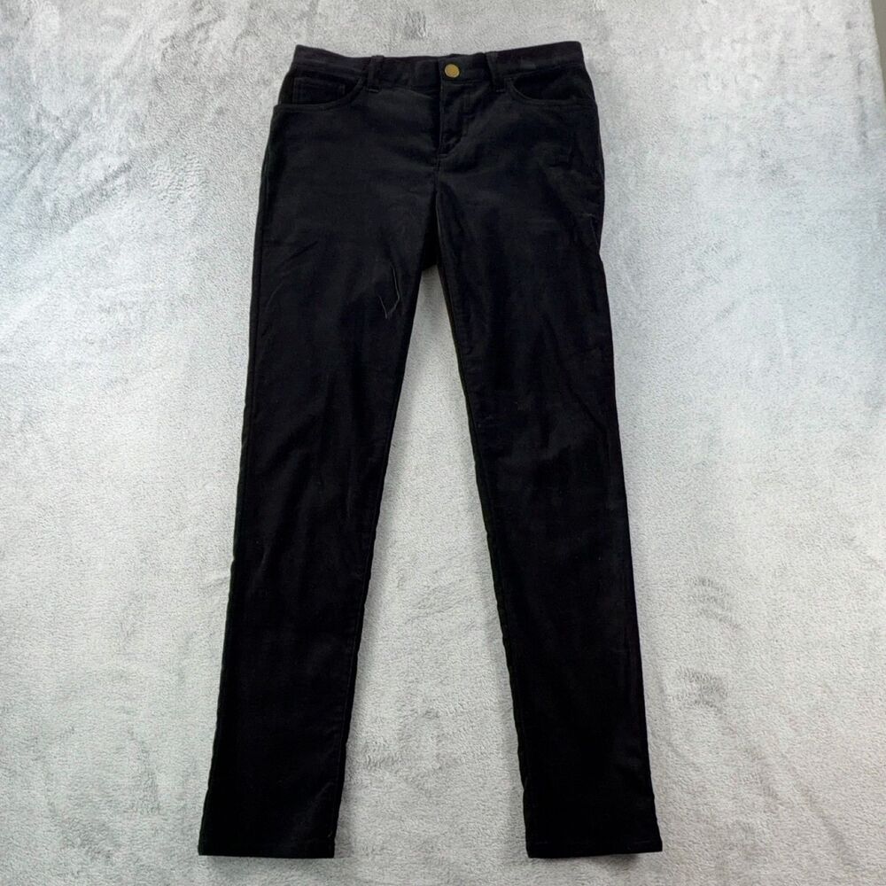Lauren Ralph Lauren Women's Black Corduroy Pants Size 2 Straight Leg Stretch